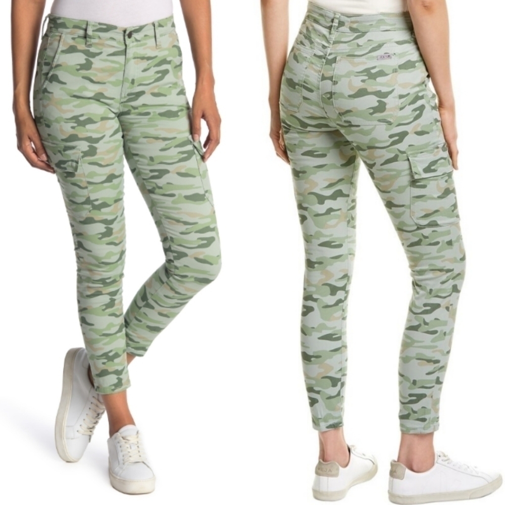 Joe's Jeans The Icon Skinny Ankle pants 26 new NWT camo camouflage olive green